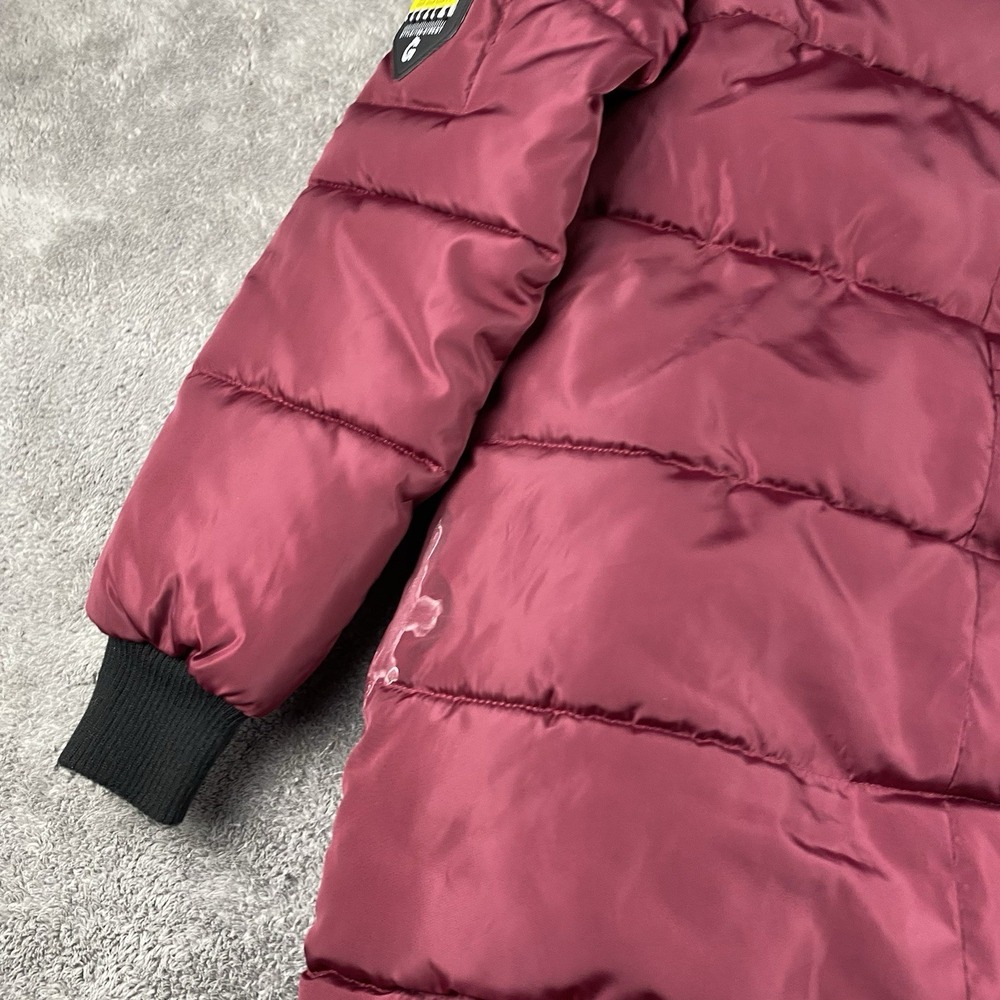 Yachu Disney Puffy Jacket Hood Womens Small Red Long Sleeve - Picture 15 of 16